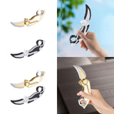 Maxbell Radish Knife Toy Small Foldable Novelty Sensory Toy for Kids Children Family White Black