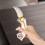 Maxbell Radish Knife Toy Small Foldable Novelty Sensory Toy for Kids Children Family Silver Golden