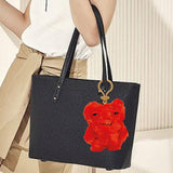 Maxbell Plush Doll Keychain Soft Bag Charm for Kids Adults Boys Girls Birthday Gifts Red