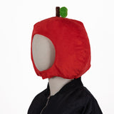 Maxbell Apple Hat Cosplay Accessories Cute Plush Party Headgear for Holiday Carnival
