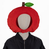 Maxbell Apple Hat Cosplay Accessories Cute Plush Party Headgear for Holiday Carnival