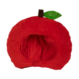 Maxbell Apple Hat Cosplay Accessories Cute Plush Party Headgear for Holiday Carnival