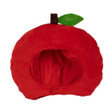 Maxbell Apple Hat Cosplay Accessories Cute Plush Party Headgear for Holiday Carnival
