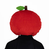 Maxbell Apple Hat Cosplay Accessories Cute Plush Party Headgear for Holiday Carnival