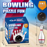 Maxbell Kids Bowling Set Motor Skills Interactive Outdoor Bowling Toys for Yard Park 6 Bowling Pins Boxed