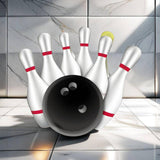 Maxbell Kids Bowling Set Motor Skills Interactive Outdoor Bowling Toys for Yard Park 6 Bowling Pins Boxed