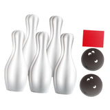 Maxbell Kids Bowling Set Motor Skills Interactive Outdoor Bowling Toys for Yard Park 10 Bowling Pin Boxed