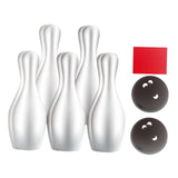 Maxbell Kids Bowling Set Motor Skills Interactive Outdoor Bowling Toys for Yard Park 10 Bowling Pin Boxed