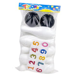 Maxbell Kids Bowling Set Motor Skills Interactive Outdoor Bowling Toys for Yard Park 10 Pins with sticker