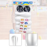 Maxbell Kids Bowling Set Motor Skills Interactive Outdoor Bowling Toys for Yard Park 10 Pins with sticker