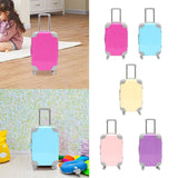 Maxbell Mini Suitcase Candy Box Luggage Storage Box for Children Toy Makeup Dress up Rose Red