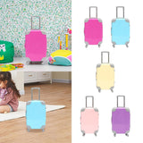 Maxbell Mini Suitcase Candy Box Luggage Storage Box for Children Toy Makeup Dress up Rose Red