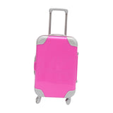 Maxbell Mini Suitcase Candy Box Luggage Storage Box for Children Toy Makeup Dress up Rose Red