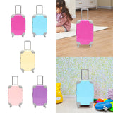 Maxbell Mini Suitcase Candy Box Luggage Storage Box for Children Toy Makeup Dress up Rose Red