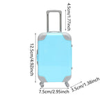 Maxbell Mini Suitcase Candy Box Luggage Storage Box for Children Toy Makeup Dress up Blue
