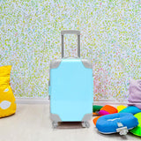 Maxbell Mini Suitcase Candy Box Luggage Storage Box for Children Toy Makeup Dress up Blue