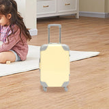 Maxbell Mini Suitcase Candy Box Luggage Storage Box for Children Toy Makeup Dress up Yellow