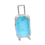 Maxbell Mini Suitcase Cute Empty Miniature Dolls Suitcase for Gifts Kids Toy Playset Blue