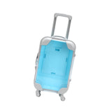 Maxbell Mini Suitcase Cute Empty Miniature Dolls Suitcase for Gifts Kids Toy Playset Blue