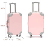 Maxbell Mini Suitcase Candy Box Luggage Storage Box for Children Toy Makeup Dress up Pink