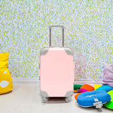 Maxbell Mini Suitcase Candy Box Luggage Storage Box for Children Toy Makeup Dress up Pink