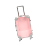 Maxbell Mini Suitcase Cute Empty Miniature Dolls Suitcase for Gifts Kids Toy Playset Pink