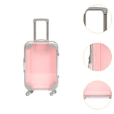 Maxbell Mini Suitcase Cute Empty Miniature Dolls Suitcase for Gifts Kids Toy Playset Pink