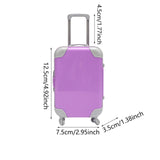 Maxbell Mini Suitcase Candy Box Luggage Storage Box for Children Toy Makeup Dress up Purple
