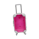 Maxbell Mini Suitcase Cute Empty Miniature Dolls Suitcase for Gifts Kids Toy Playset Rose Red
