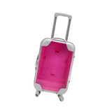 Maxbell Mini Suitcase Cute Empty Miniature Dolls Suitcase for Gifts Kids Toy Playset Rose Red