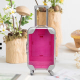 Maxbell Mini Suitcase Cute Empty Miniature Dolls Suitcase for Gifts Kids Toy Playset Rose Red