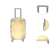 Maxbell Mini Suitcase Cute Empty Miniature Dolls Suitcase for Gifts Kids Toy Playset Yellow