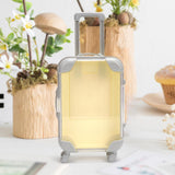 Maxbell Mini Suitcase Cute Empty Miniature Dolls Suitcase for Gifts Kids Toy Playset Yellow