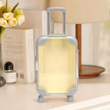 Maxbell Mini Suitcase Cute Empty Miniature Dolls Suitcase for Gifts Kids Toy Playset Yellow