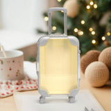 Maxbell Mini Suitcase Cute Empty Miniature Dolls Suitcase for Gifts Kids Toy Playset Yellow