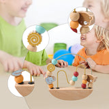 Maxbell Bead Maze Toy Travel Toy Activity Color Recognition Counting Educational Toy