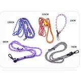 Maxbell Doll Display Bag Dustproof Accessory Clear Zipper Closure Doll Carrying Case Lanyard 23cm Blue Red White Rope