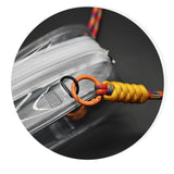 Maxbell Doll Display Bag Dustproof Accessory Clear Zipper Closure Doll Carrying Case Lanyard 23cm Blue Red White Rope