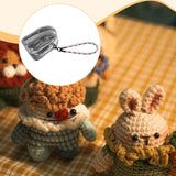 Maxbell Doll Display Bag Dustproof Accessory Clear Zipper Closure Doll Carrying Case Lanyard 23cm Blue Red White Rope