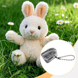 Maxbell Doll Display Bag Dustproof Accessory Clear Zipper Closure Doll Carrying Case Lanyard 23cm Blue Red White Rope
