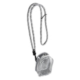 Maxbell Doll Display Bag Dustproof Accessory Clear Zipper Closure Doll Carrying Case Lanyard 70cm Black White Rope