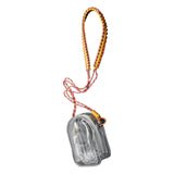 Maxbell Doll Display Bag Dustproof Accessory Clear Zipper Closure Doll Carrying Case Lanyard 125cm Orange Yellow Rope