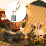 Maxbell Doll Display Bag Dustproof Accessory Clear Zipper Closure Doll Carrying Case Lanyard 125cm Orange Yellow Rope
