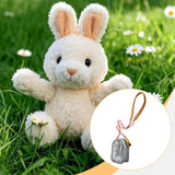 Maxbell Doll Display Bag Dustproof Accessory Clear Zipper Closure Doll Carrying Case Lanyard 125cm Orange Yellow Rope