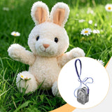 Maxbell Doll Display Bag Dustproof Accessory Clear Zipper Closure Doll Carrying Case Lanyard 135cm Blue Purple Rope