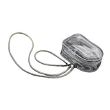Maxbell Doll Display Bag Dustproof Accessory Clear Zipper Closure Doll Carrying Case Lanyard 62cm Silver Rope