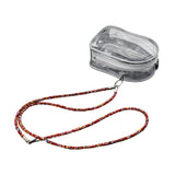 Maxbell Doll Display Bag Dustproof Accessory Clear Zipper Closure Doll Carrying Case Lanyard 62cm Red Rope