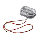 Maxbell Doll Display Bag Dustproof Accessory Clear Zipper Closure Doll Carrying Case Lanyard 62cm Red Rope