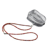 Maxbell Doll Display Bag Dustproof Accessory Clear Zipper Closure Doll Carrying Case Lanyard 62cm Red Rope