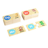 Maxbell Wooden Alphabet Puzzles Preschool Matching Game for Kids Boys Girls Children